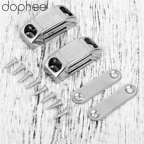 dophee 2Pcs 42*17MM Magnetic Door Catches Cupboard Wardrobe Magnetic Cabinet Latch Catches Stop Stoppers Self-Aligning Magnet ► Photo 1/6