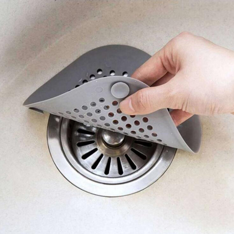 Shower Drain Silicone Kichen Sink Drain Hair Stopper Catcher Filter Bathroom Accessories Bathtub Strainer Sewer Outfall Filter ► Photo 1/6