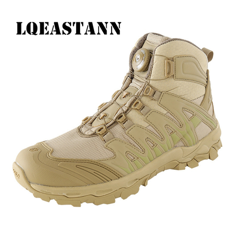 ESDY Outdoor Men's Shoes Tactical Military Boots Outdoor Quick Response BOA System Hunting Safety Combat Boots Military Boots ► Photo 1/6