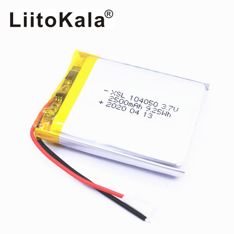 XSL 3.7V 104050 2500mah Rechargeable Battery Li-ion Polymer Li Po Batteries For Solar Lamp Power Bank Radio GPS ► Photo 1/1