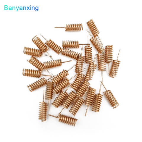 Single frequency 868MHZ 2dbi straight spring antenna 100PCS / batch copper spiral coil antenna PCB board welding ► Photo 1/6