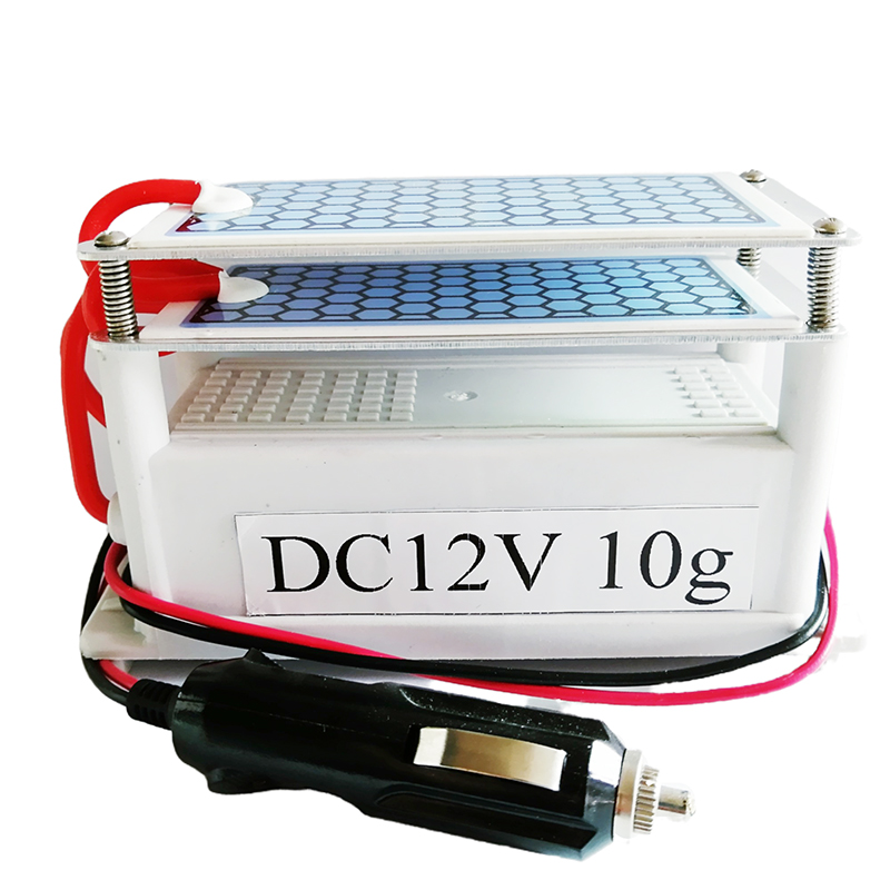10g/h DC 12V Portable Car Ozone Generator Ozonizer Ceramic Plate Air Sterilizer 