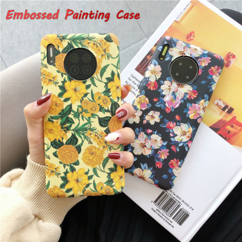 Embossed Painting Case for Onplus Nord 8T 8 7T Pro 7T 7 Pro 7 6 6T 5 5T Case 3D Relief Ink Matte Hard PC Shockproof Cover Funda ► Photo 1/6