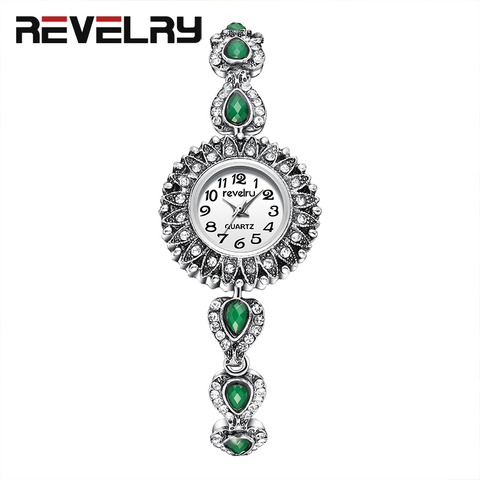 REVELRY Wrist Watch Women New Fashion Minimalist Women's Rhinestone Bracelet Clock Watches Montre Femme Quartz Watch Womens ► Photo 1/6