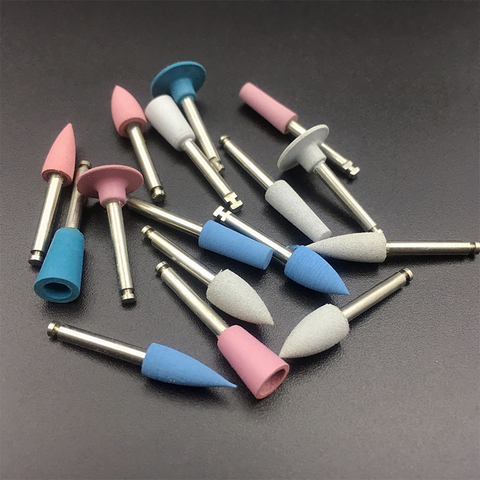 10pcs Dental Silicone Grinding Heads Teeth Polisher for Low-speed Machine Polishing 15 types Optional ► Photo 1/6