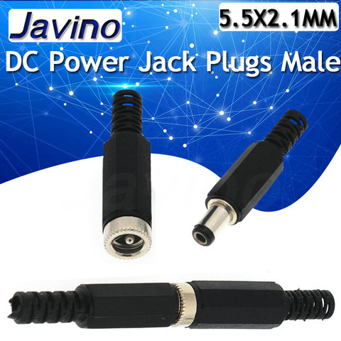 DC Power Jack Plugs Male / Female Socket Adapter Connectors 2.1mm x 5.5mm For DIY Projects Disassembly Female Male Plug 2.5MM ► Photo 1/6