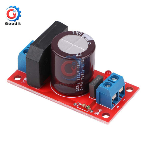 Rectifier Filter Power Board 3A 8A Rectifier with Red LED Indicator AC Single Power to DC Single Source Board ► Photo 1/6