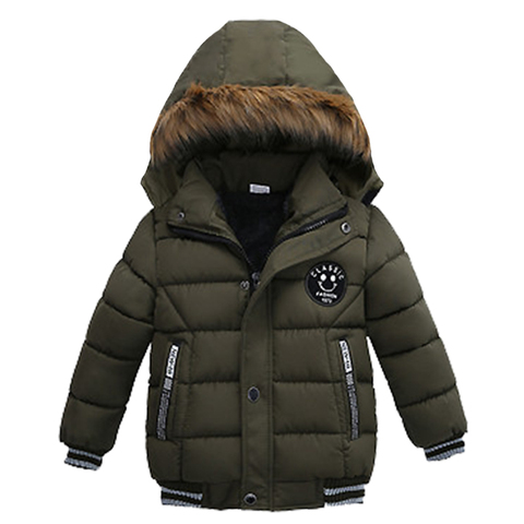 Children's winter down jacket jacket thick Plus velvet warm hooded outerwear 2022hot sale 1-5 Age baby babe boy quality clothing ► Photo 1/6