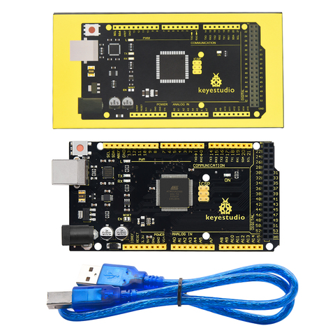 2022 NEW Keyestudio MEGA 2560 R3 Development Board w/USB Serial Chip CP2102 +USB Cable Compatible with Arduino Mega2560 Giftbox ► Photo 1/6