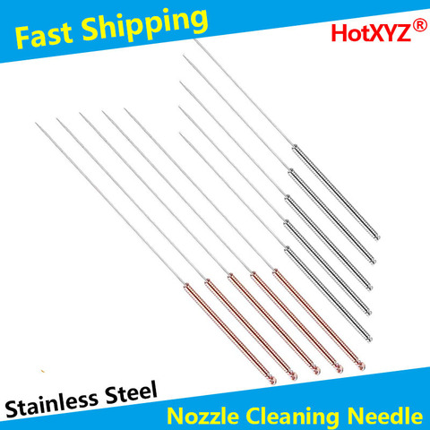 HotXYZ 3D Printer Nozzle Cleaning  Tool Kit Stainless Steel Needle Set for MK8 E3D 3D Printing  Accessories ► Photo 1/6