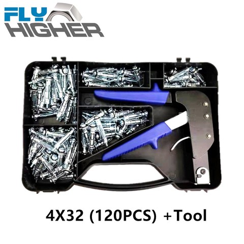 Hollow Wall Anchor Metal Cavity Plasterboard Fixing with tool box ► Photo 1/6