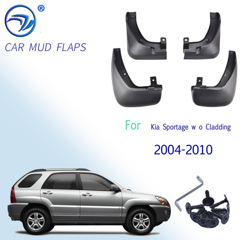 Car Front Rear Mudguards For 2004 2005 2006 2007 2008 2009 2010 KIA Sportage W/O Cladding Mudflap Accessories Fenders ► Photo 1/6