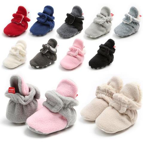 New Toddler Infant Baby Girl Boy Cotton Shoes Toddler First walkers Warm Soft Sole Prewalker Anti-Slip Soft Crib Shoes 0-18M ► Photo 1/1