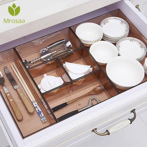 Drawer Style Make Up Storage Box Plastic Sundries Cosmetic Container Kitchen Cutlery Divider Case Desktop Sundries Organizer ► Photo 1/5