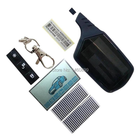A91 lcd display + Zebra Paper + LCD keychain body Case For Russian Starline A91 lcd remote Control two way Car Alarm System ► Photo 1/1