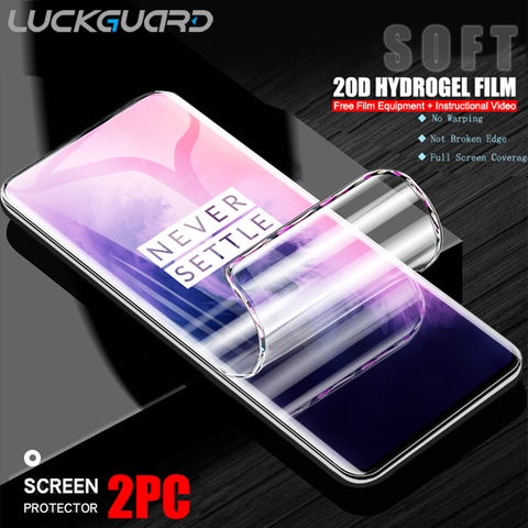 Original  Full Cover Hydrogel Film For OnePLus 5T 6T 7 7T 8 Pro no Glass Screen Protector For OnePLus 5 6 T Soft Protective Film ► Photo 1/6