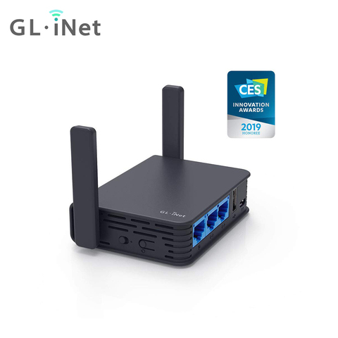 GL.iNet GL-AR750S Gigabit Travel AC Router (Slate) 750Mbps Dual Band Wi-Fi 128MB RAM MicroSD Support OpenWrt LED pre-Installed ► Photo 1/6