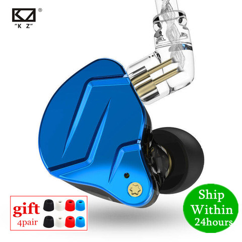 KZ ZSN Pro X 1DD 1BA Hybrid Driver HIFI In Ear Earphone Bass Earbuds Metal Monitor Earphone Sport Headset KZ ZST X ZS10 pro ZSX ► Photo 1/6