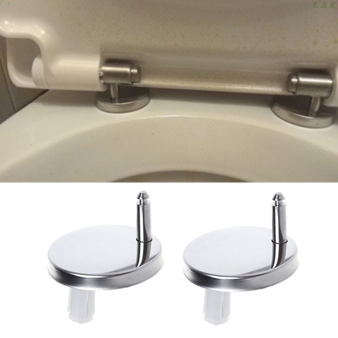 2Pcs Top Fix WC Toilet Seat Hinges Fittings Quick Release Hinge Screw L29K ► Photo 1/6