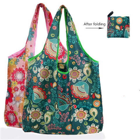 Nonwoven Reusable Shopping Bags Women Foldable Tote Bag Folding Large Capacity Handbags Portable Cloth Eco Grocery Bag ► Photo 1/6