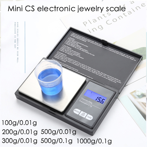 100/200/300/500/1000g 0.01/0.1g Digital Scale Precise LCD Display Pocket Scale Gram Weight For Kitchen Drug Jewelry ► Photo 1/6