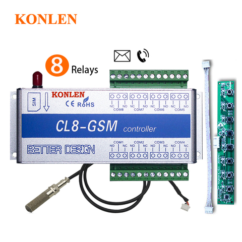 CL8-GSM-TH Remote Controller Wireless ON/OFF Relay Switch Gate Door Opener Tools