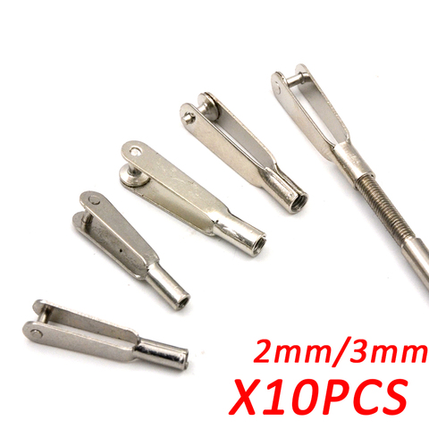 10PCS M2/M3 Steel Clevis Push Rod Coupler Servo Connecting Level/Rod Chuck Horn Clip for RC Micro Drone Aircraft Boat Parts ► Photo 1/1