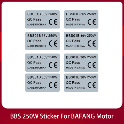 6pcs/lot Electric Bicycle 36V 250W Mid Drive Motor Sticker eBike Conversion Kit Sticker for Bafang BBS01B BBS02B BBSHD Mid Motor ► Photo 1/6