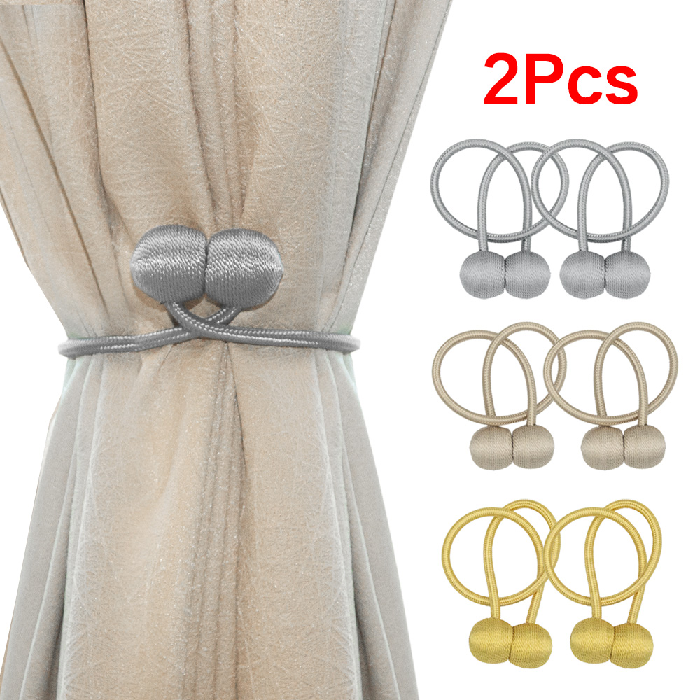 Magnetic Ball Curtain Tiebacks Tie Buckle Clip Holdbacks Holder Home Accessories 