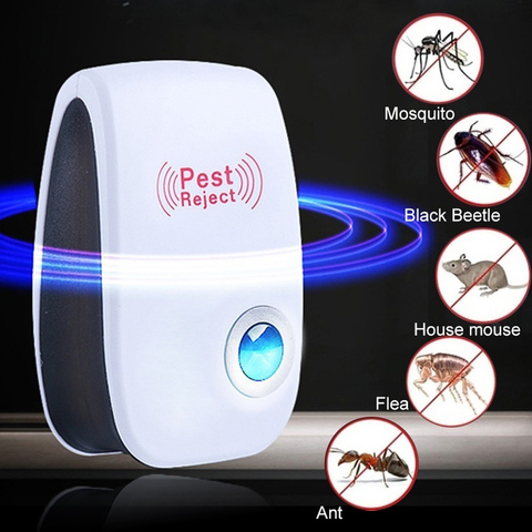 Pest Reject Ultrasound Mouse Cockroach Repeller Device Insect Rats Spiders Mosquito Killer Pest Control Household Pest ► Photo 1/6