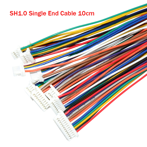 1pcs SH 1.0 Wire Cable Connector DIY SH1.0 JST 2p 3p 4p 5p 6pin Electronic Line Single End 28AWG 10cm ► Photo 1/2