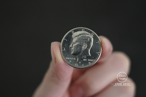 1pcs Half Dollar Coin Copy Style/Real Coin Magician Close Up Gimmick Prop Illusion  Magic Tricks ► Photo 1/6