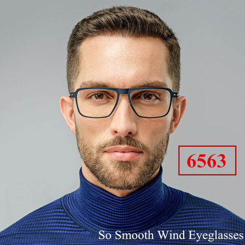 Denmark Style Lightweight Titanium TR90 Men's and Women's Glasses Rectangle Transparent Optical Eyeglasses with Clear Frame ► Photo 1/6