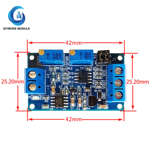Current To Voltage Module 0 -20mA 4 -20mA to 0-3.3V 0-5V 0-10V Power Supply Voltage Transmitter Signal Converter Board ► Photo 1/6