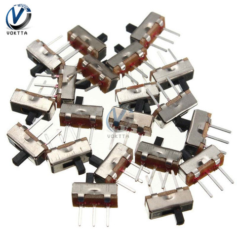 50Pcs Mini SS12D00G3 Switch Interruptor On-off 2 Position 3 Pin Toggle Switch Button Universal Slide for SMD PCB DPDT ► Photo 1/4