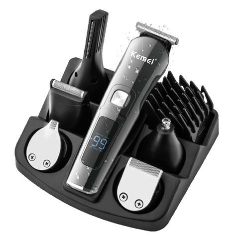 11in1 waterproof hair trimmer kit face beard body grooming kit hair clipper men trimer electric hair cutting machine 100-240v ► Photo 1/4