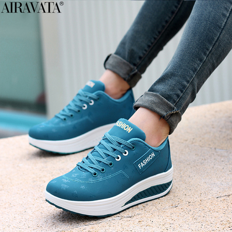 Shake Shoes for Women Platform Running Sneakers Thick Bottom Wedges Sneakers ► Photo 1/6