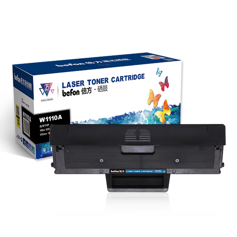 befon Refilled 110A Toner Cartridge Compatible for HP W1110A  106A W1106A  for HP laser 107A 107R 107W MFP 135A 135R 135W 137FNW ► Photo 1/4