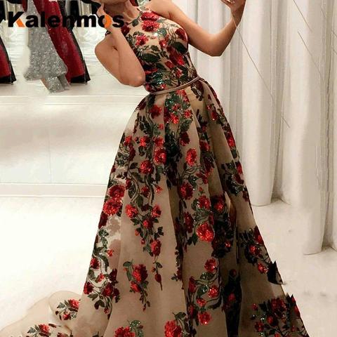 Long Dress Women KALENMOS Summer Vintage Loose High Waist Plus Size Princess Elegant O-Neck Sleeveless Party Club Maxi Vestidos ► Photo 1/6