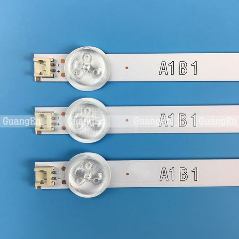 3pcs/set 63cm LED Backlight Lamps Strips 7leds for LG 32 inch TV A1 B1 B2-Type V13 6916L-1204A 6916L-1399A 32LA620V 32LN575S NEW ► Photo 1/6