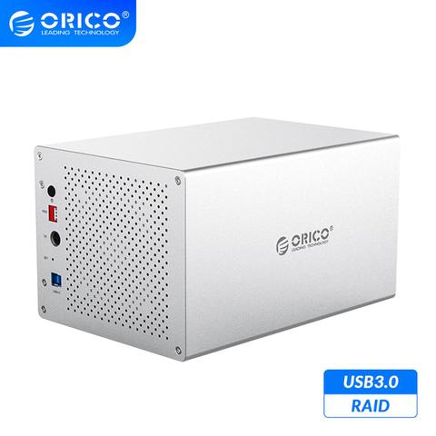 ORICO WS Series 3.5'' 5 Bay USB3.0 with RAID HDD Docking Station Aluminum Support 50TB 5Gbps HDD Enclosure 12V Power HDD Case ► Photo 1/6