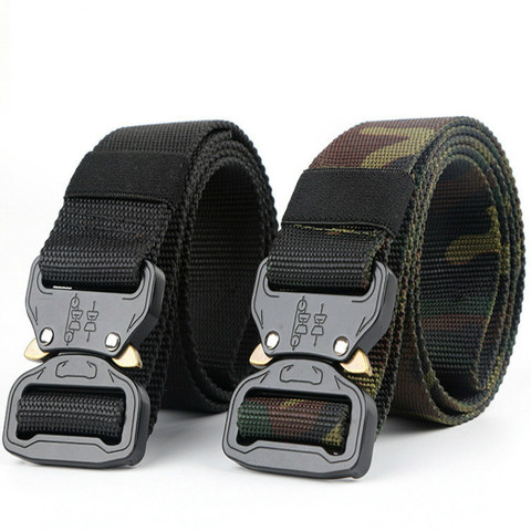 New Nylon Belt Men Army Tactical Belt Molle Military SWAT Combat Belts Knock Off  Survival Waist Tactical Battle Belt Dropship ► Photo 1/5