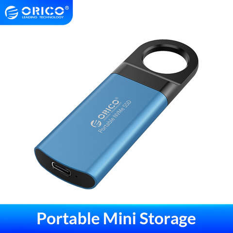 ORICO Mini External SSD M2 NVME Hard Drive 1TB 128GB 512GB M.2 NVME Portable SSD USB-C Type- C 940MB/s Solid State Drive GV100 ► Photo 1/6