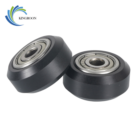 KINGROON 2pcs KP3S Pulley POM Pulley linear rail ball Bearing 3D Printer Parts Openbuilds Plastic Wheel 5*24mm ► Photo 1/6