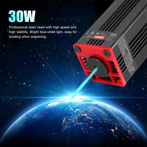 Upgrade 30W Laser Module Laser Head 450nm Blue Lase For Laser Cutting Machine CNC  DIY Laser  Wood Marking Cutting Tool ► Photo 1/6