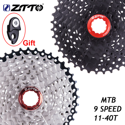 ZTTO 9 Speed Cassette 11-40 T Wide Ratio Freewheel Mountain Bike MTB Bicycle Cassette Flywheel Sprocket Compatible with Sunrace ► Photo 1/6