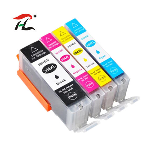 364XL 364 Compatible Ink Cartridge for HP364 xl Photosmart  5520 5524 6510 6520 7510 B109 B110 B209 B210 C309 C310 C410 Printer ► Photo 1/2