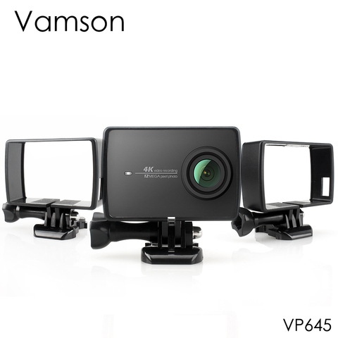 Vamson for Xiaoyi 2 4K Housing Side Mount Protect Frame Case for Xiaomi YI 4K/Lite Action Camera With Mount Base and Screw VP645 ► Photo 1/6