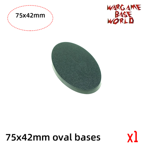 wargame base world -75 x 42mm oval bases for Warhammer ► Photo 1/4