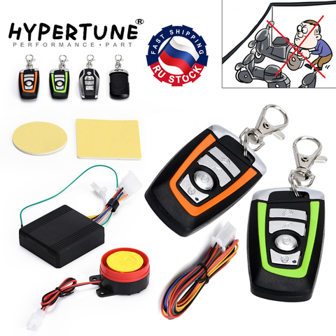 Universal Scooter Motorcycle Anti-theft Security Alarm System Engine Start Remote Control Key HT-BJQ01/02 ► Photo 1/6